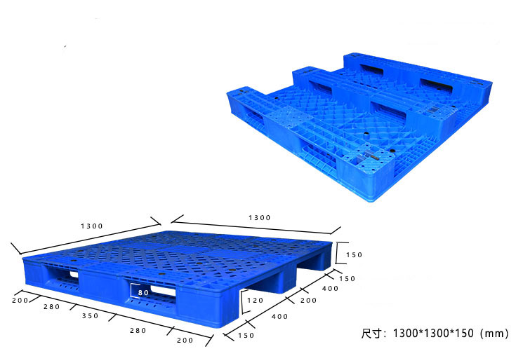 Wiederverwendbare blaue, regalfähige Kunststoffpaletten für die Automatisierung