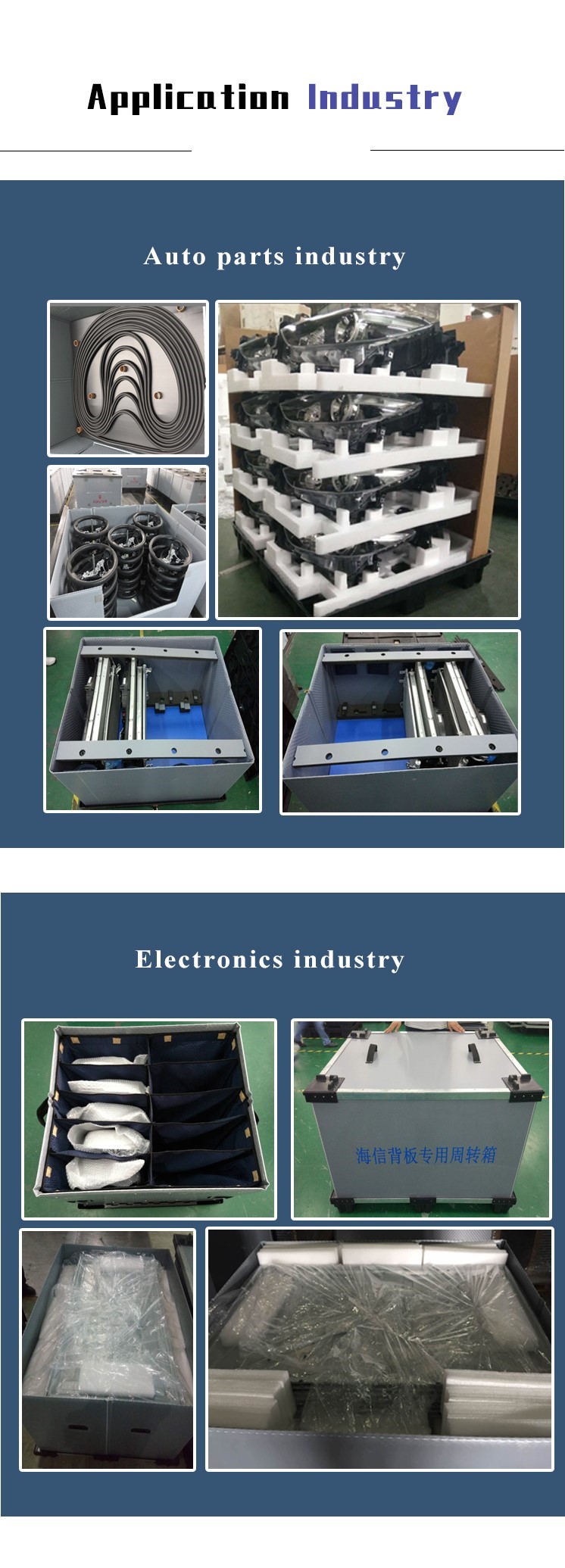 faltbare Palettenbox aus Kunststoff