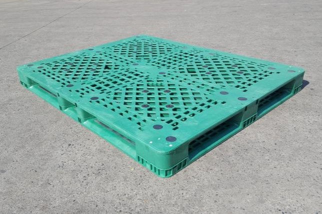 Maßgeschneiderte, spezielle, grüne, stapelbare 4-Wege-Kunststoffpaletten