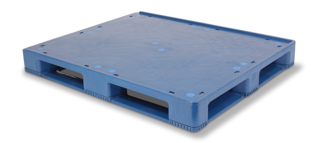 1200 x 1000 HDPE-Hochleistungs-Kunststoffpaletten mit Lippe