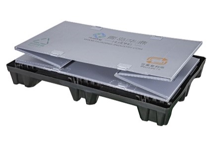 Zusammenklappbarer Plastikhüllenbehälter