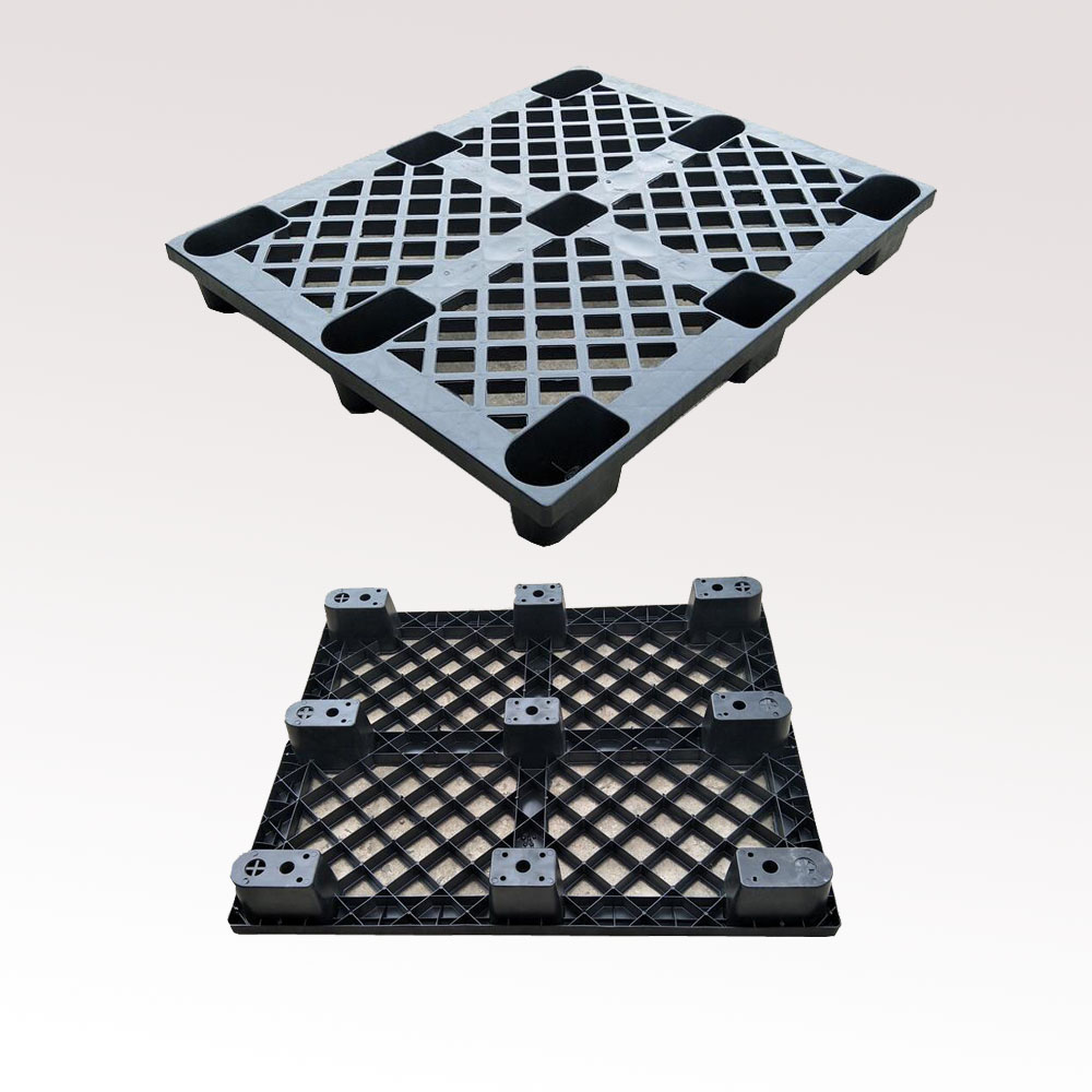 1200 x 1000 schwarze leichte Kunststoffpaletten für den internationalen Versand