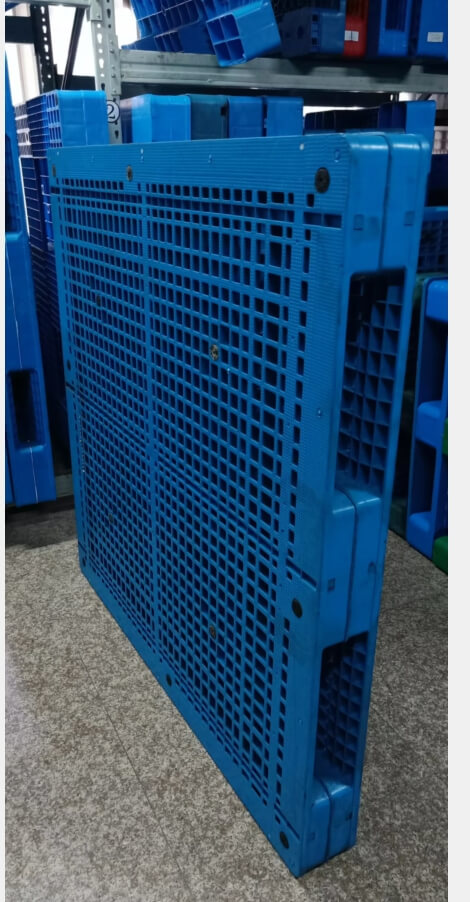 Quadratische doppelseitige Kunststoffpaletten für Lagerhäuser aus Polyethylen