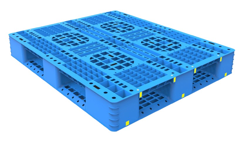blaue Kunststoffpaletten