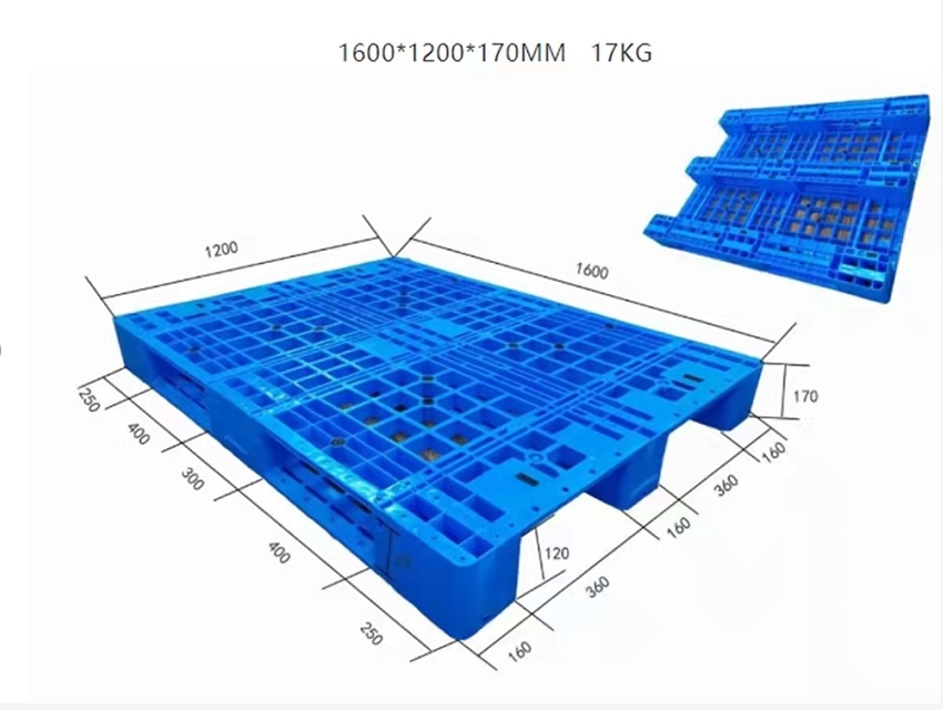Langmaschige, regalfähige Kunststoff-Gabelstaplerpaletten für die Automatisierung