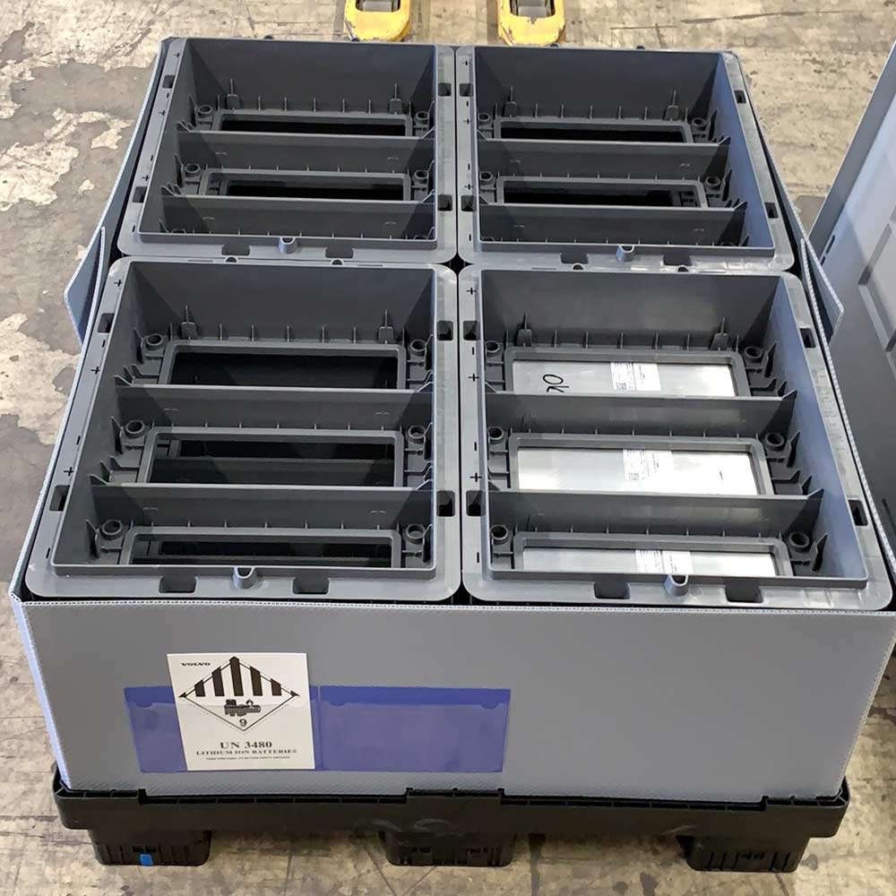 volvo Batteries Packaging Verpackung von Volvo-Batterien