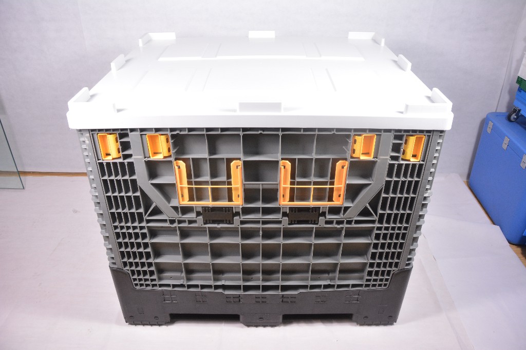 1200 x 1000 x 1000 mm HDPE-Hochleistungstransport-Kunststoffpalettenbox