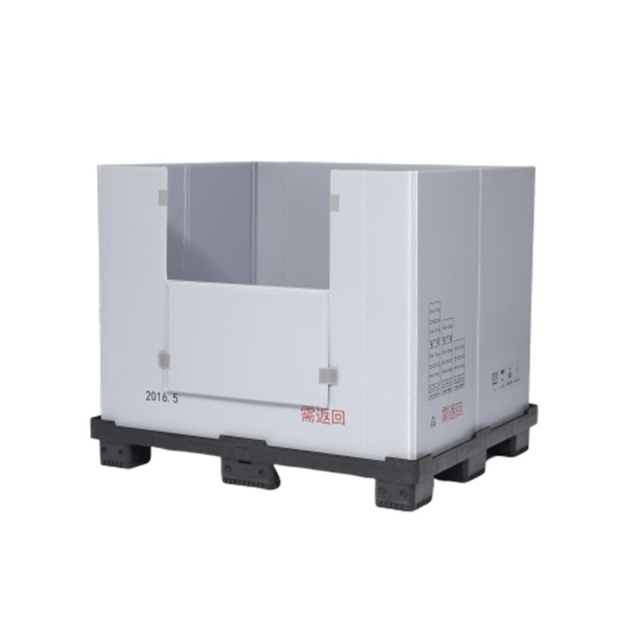 1200 x 1000 zusammenklappbarer Kunststoff-Palettenhüllen-Packbehälter