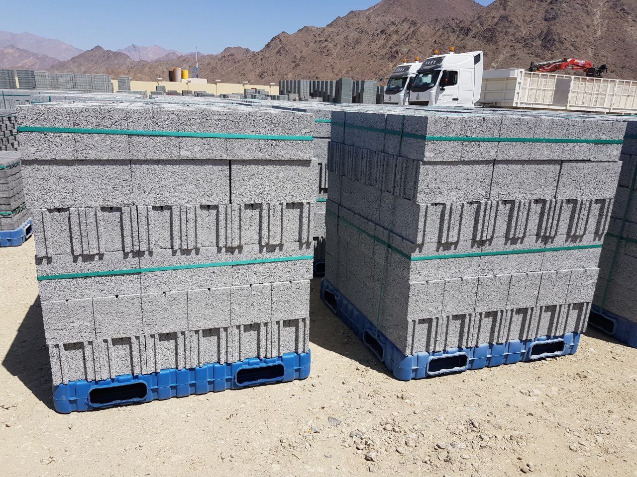 Blasformpalette im Einsatz