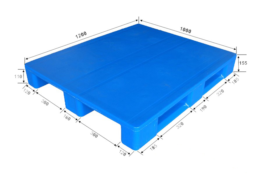 1200 x 1000 regalfähige Hygiene-Hochleistungs-RFID-Kunststoffpaletten