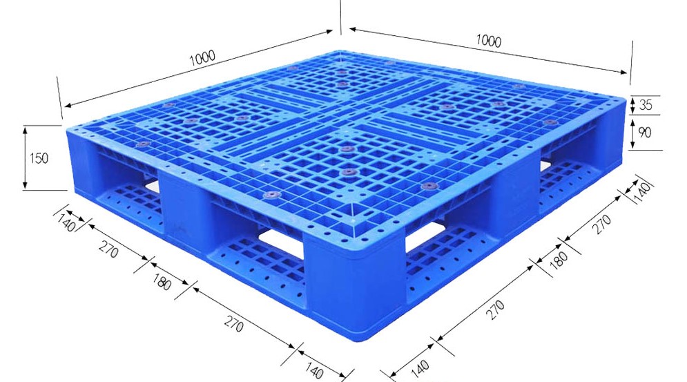 HDFGNS1010A HDPE-Gitterdeck-Palette aus recyceltem Kunststoff