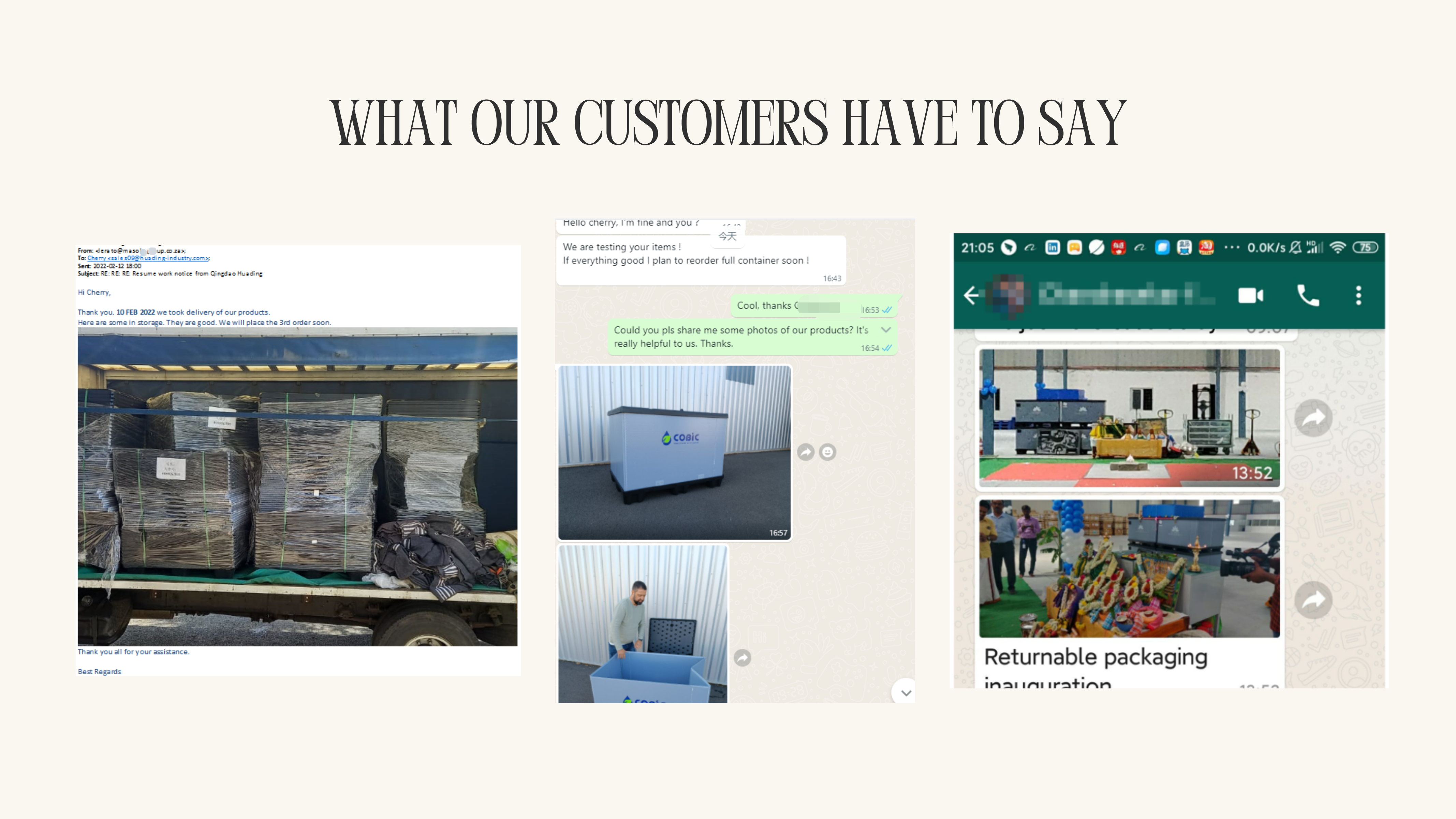 Zusammenklappbarer Palettenpackcontainer Kunde