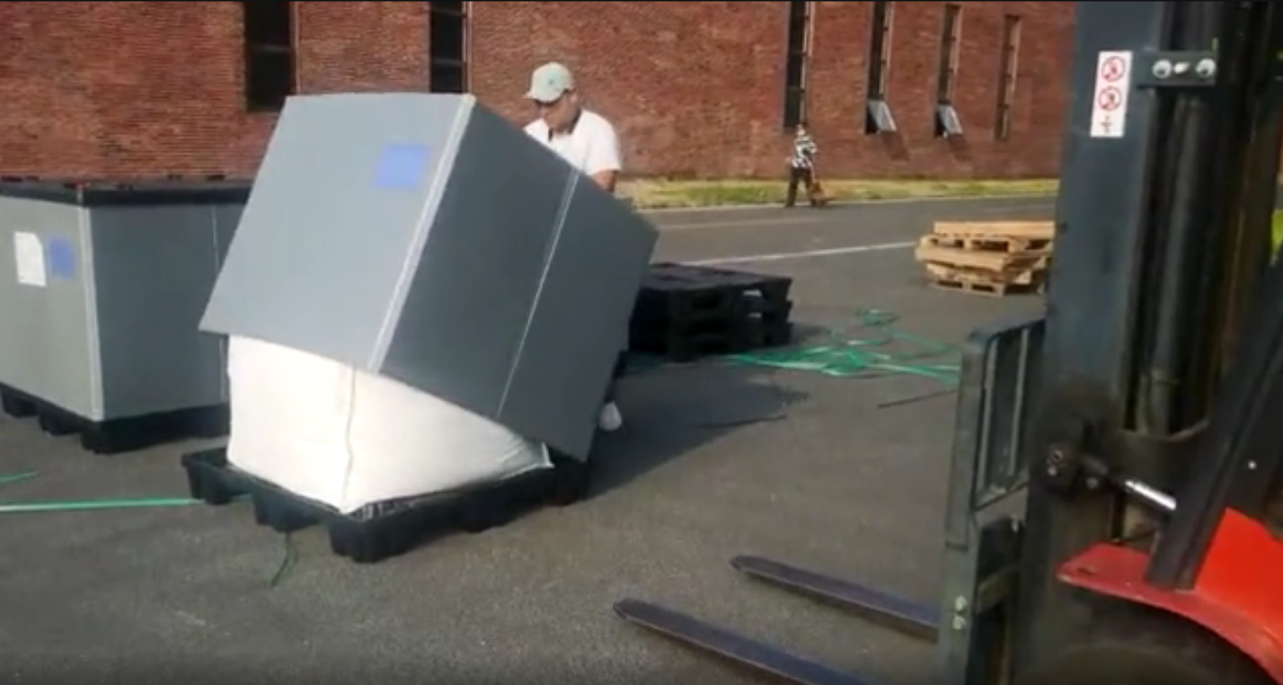 Jumbo Bags for Mining transport Jumbo-Taschen für den Bergbautransport.