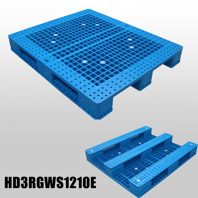 Industrielle Lagerregale aus Mesh-Kunststoff-Europalette