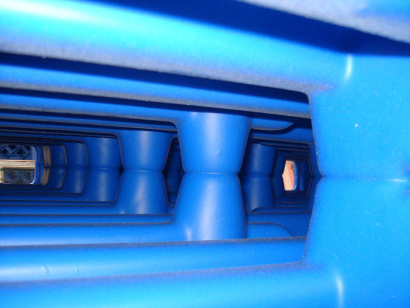 Blasgeformte Kunststoffpalette 1500 x 1200 x 150 mm