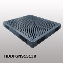 1500 x 1300 graue, doppelt gestapelte, offene Kunststoffpalette