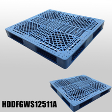 Doppelt gestapelte Hochleistungs-Kunststoffpaletten mit offenem Deck