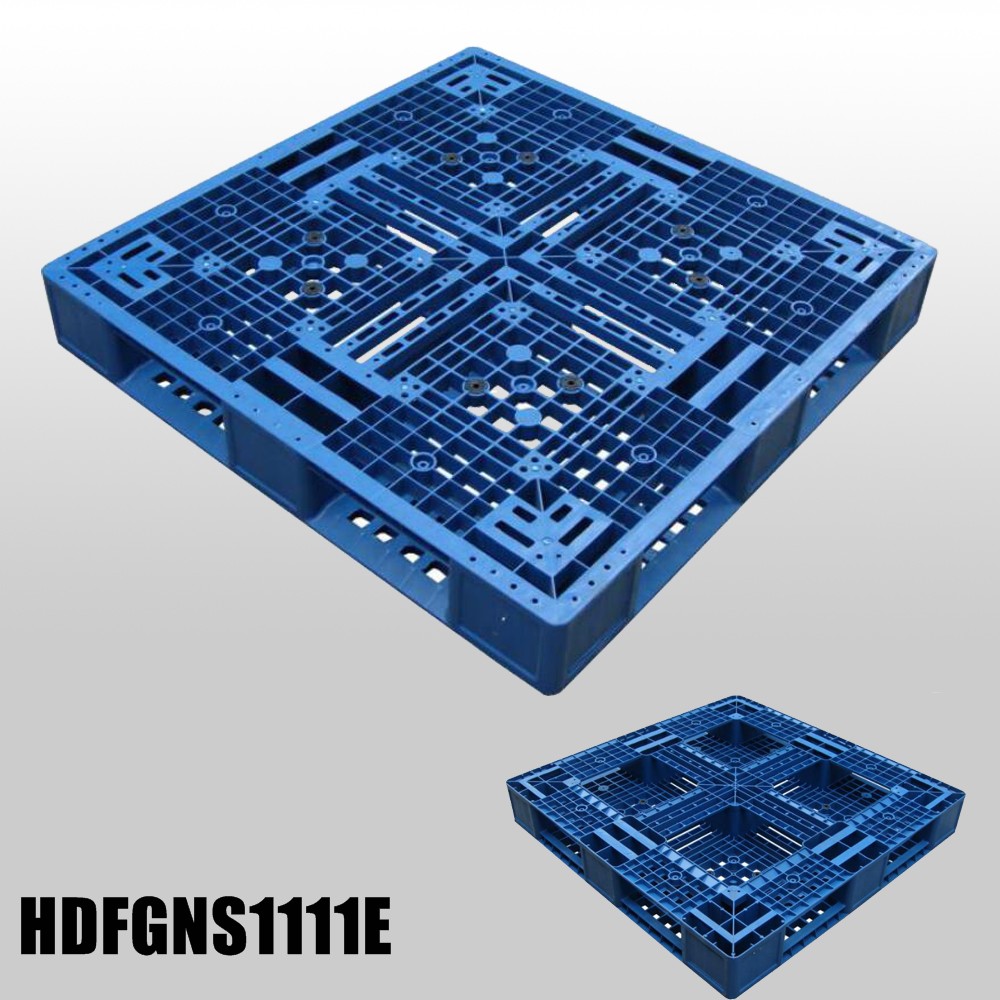 1100 x 1100 Polyethylen-Spritzguss-Stapelbare Kunststoff-Gleitpalette
