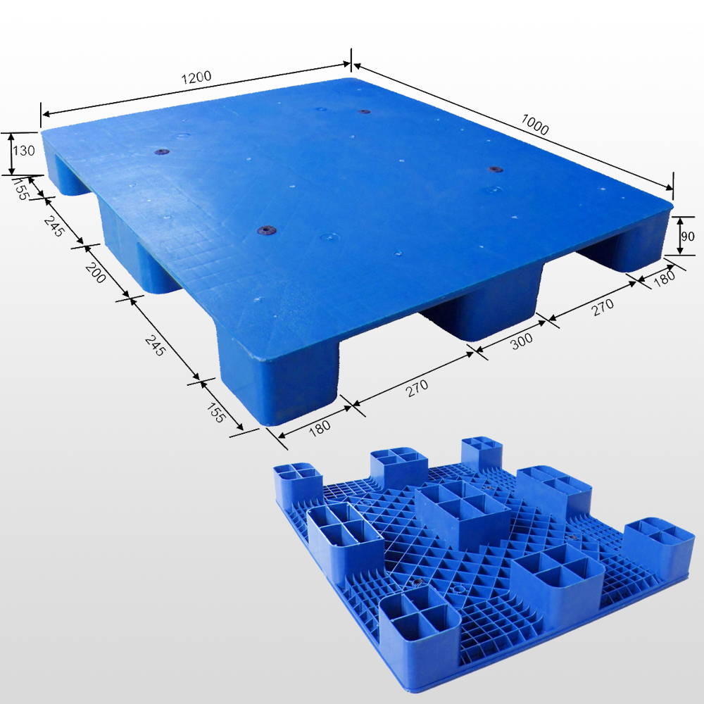 1200 x 1000 wirtschaftliche wiederverwendbare Industrie-Hartplastikpaletten
