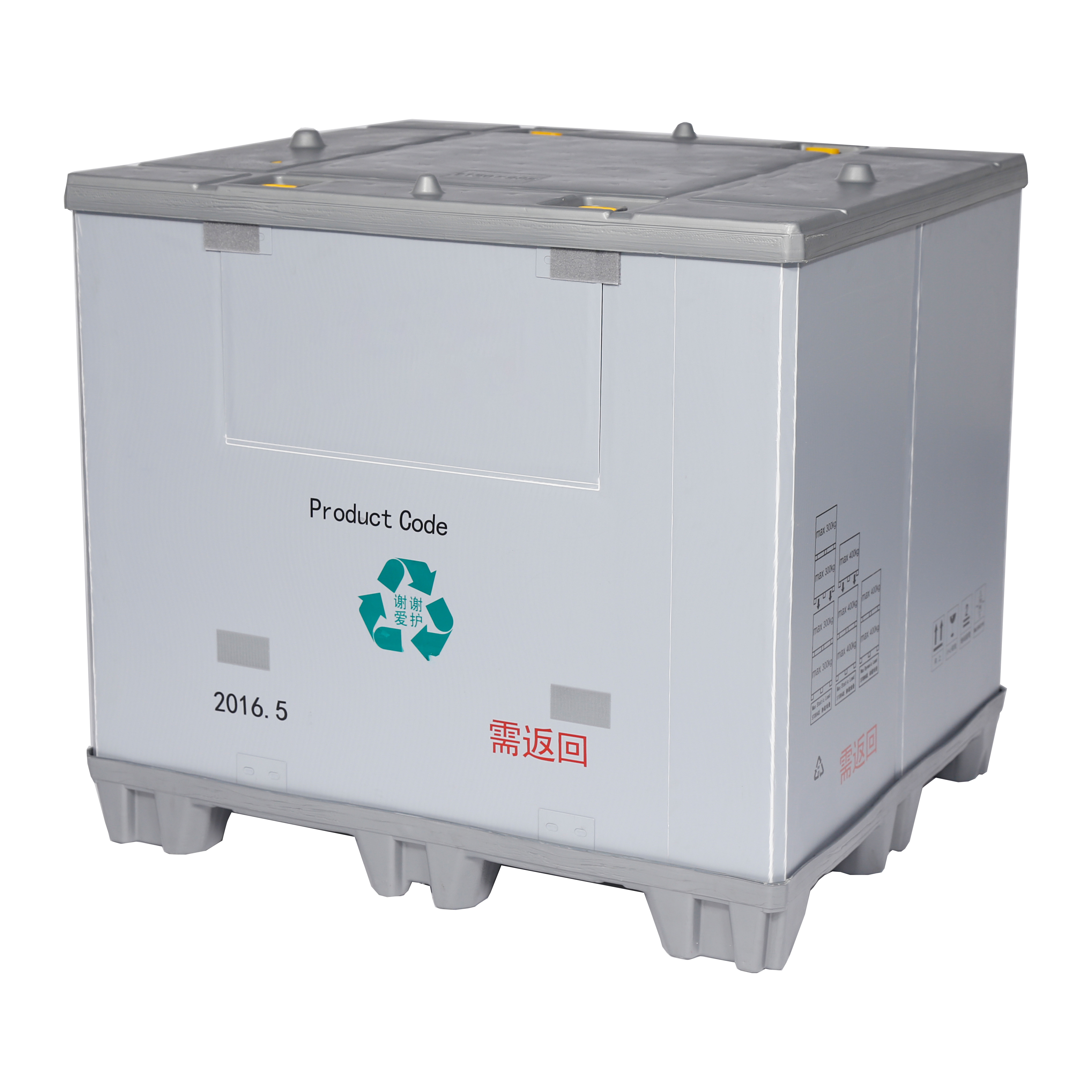 Faltbare PP-Palettenhülsenbox