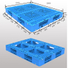 1300 x 1100 HDPE 4-fach stapelbare Kunststoffpaletten für Automatisierungsgeschäfte