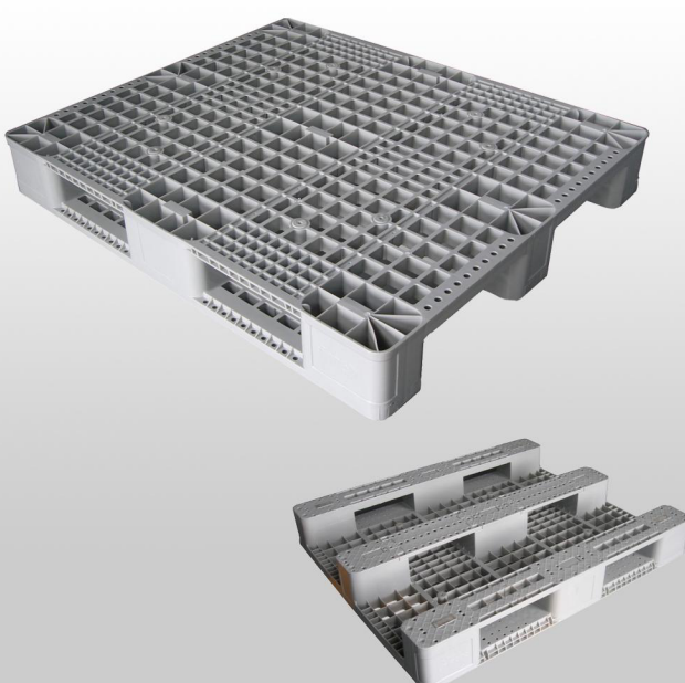  3Runners Grid Rackable Kunststoffpalette Bodenpalette aus Kunststoff