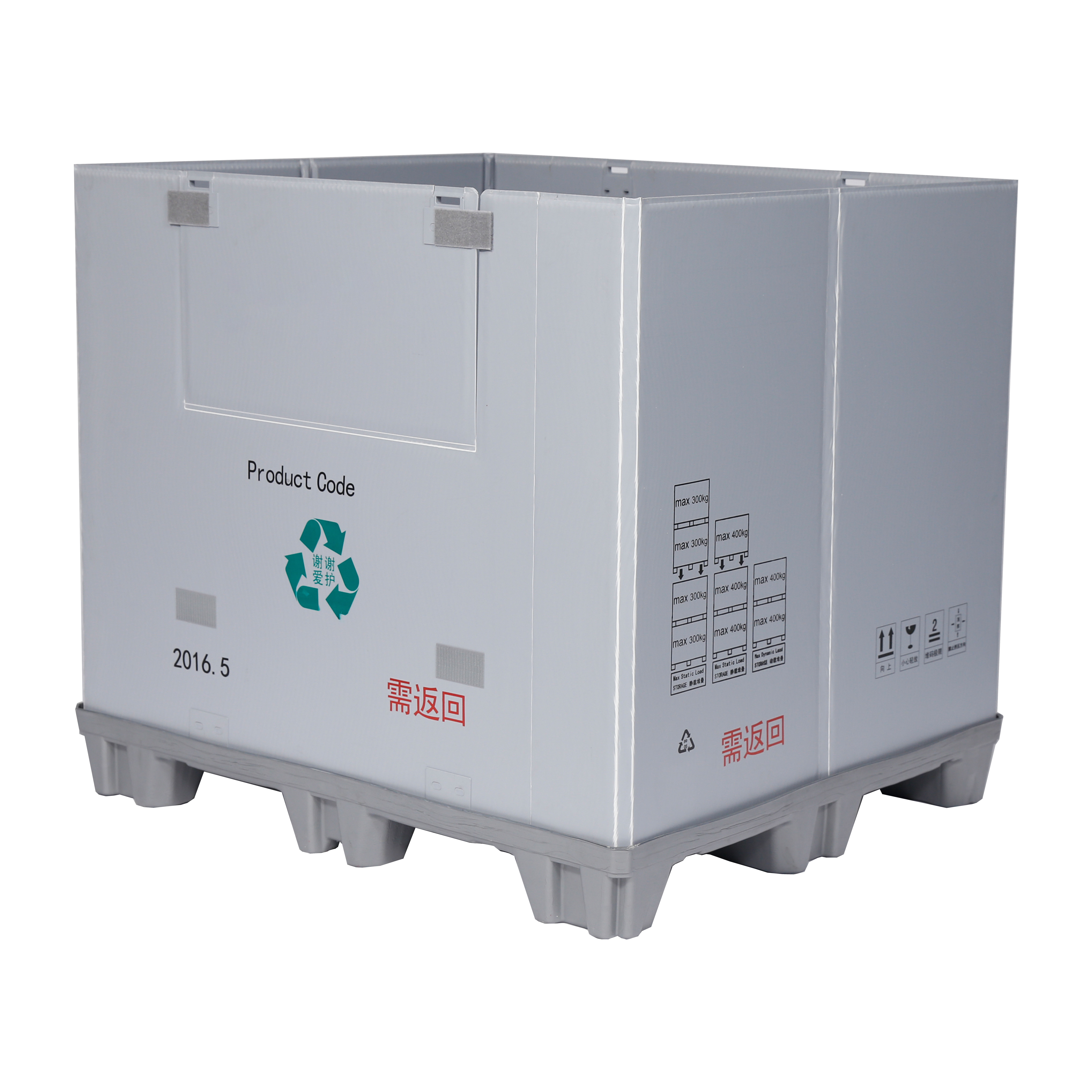 Faltbare PP-Palettenhülsenbox