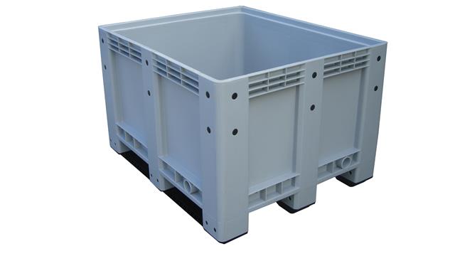 Hygienische, stapelbare Gro&szlig;beh&auml;lter aus Kunststoff mit Deckel