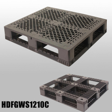 48 x 40 grüne, stapelbare, robuste Kunststoffpaletten