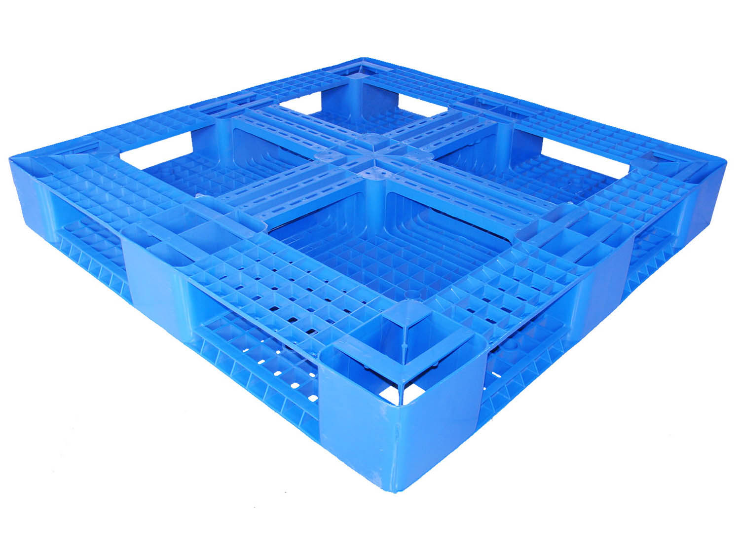 Schwarze recycelte 1100 x 1100 Kunststoff-Lagerpaletten