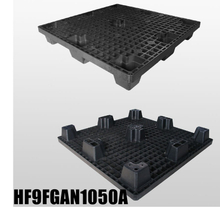 L1050*B1050*H140mm Kunststoffpalette mit 9 Fuß, stapelbar, offenem Deck