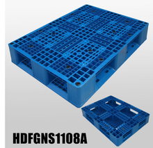 1100*800 volle Umfangs-Open-Deck-Export-stapelbare blaue Kunststoffpalette 