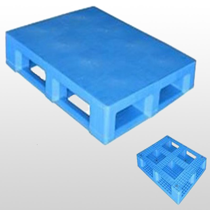 Stapelbare Kunststoffpalette mit vollem Umfang L1200*B1000*H150