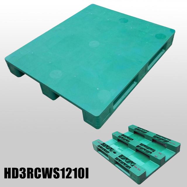 1200 x 1000 gr&uuml;ne, robuste, stapelbare, stapelbare Kunststoffpaletten