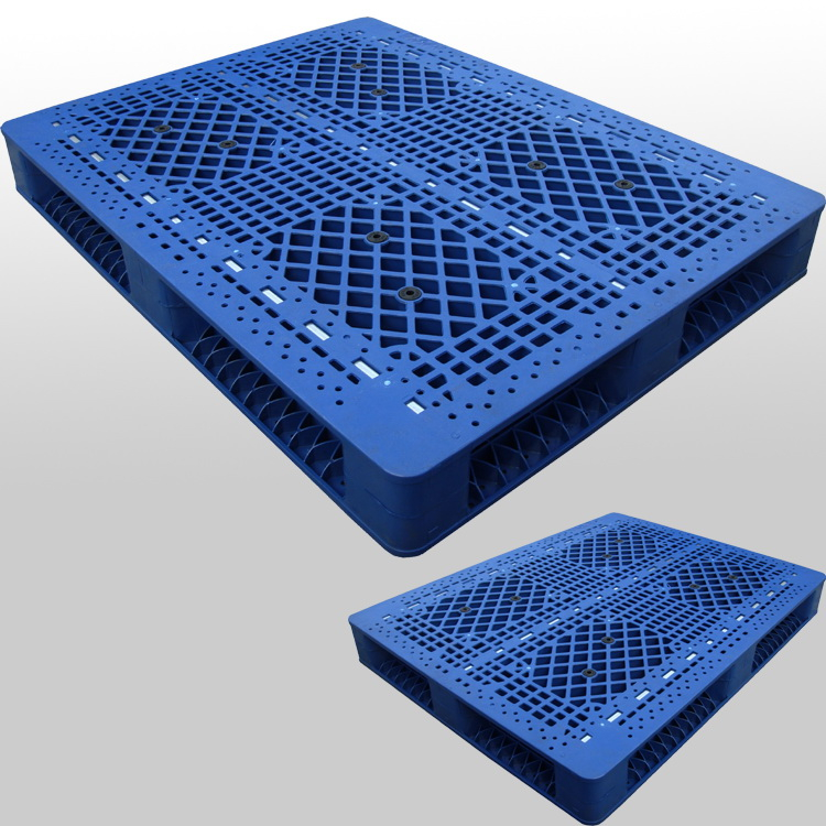 Doppelseitige stapelbare Kunststoffpalette L1300*B1000*H150