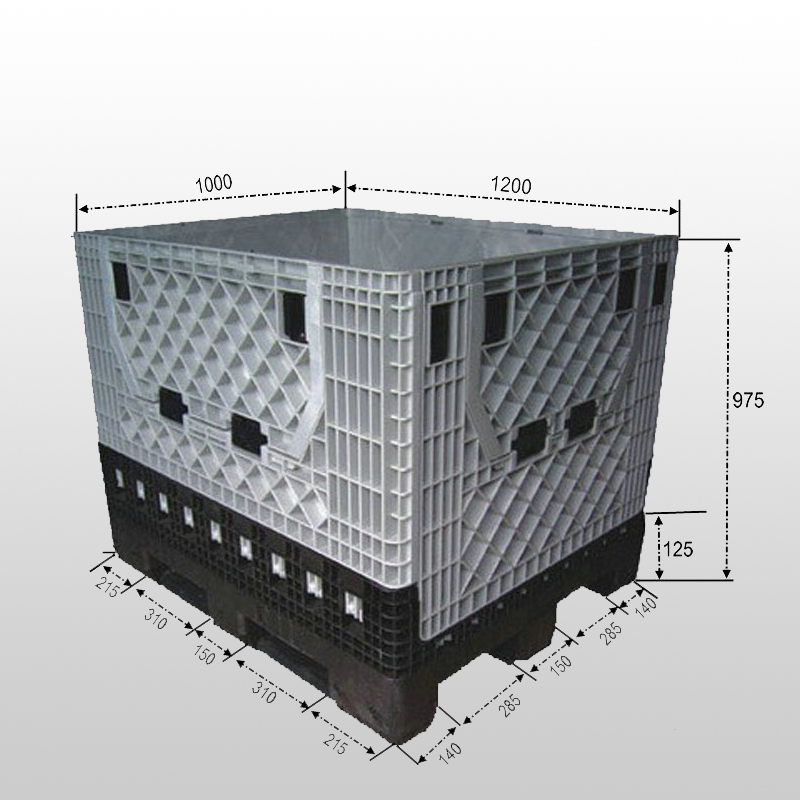 Zusammenklappbarer Palettenbehälter 1200*1000*975mm