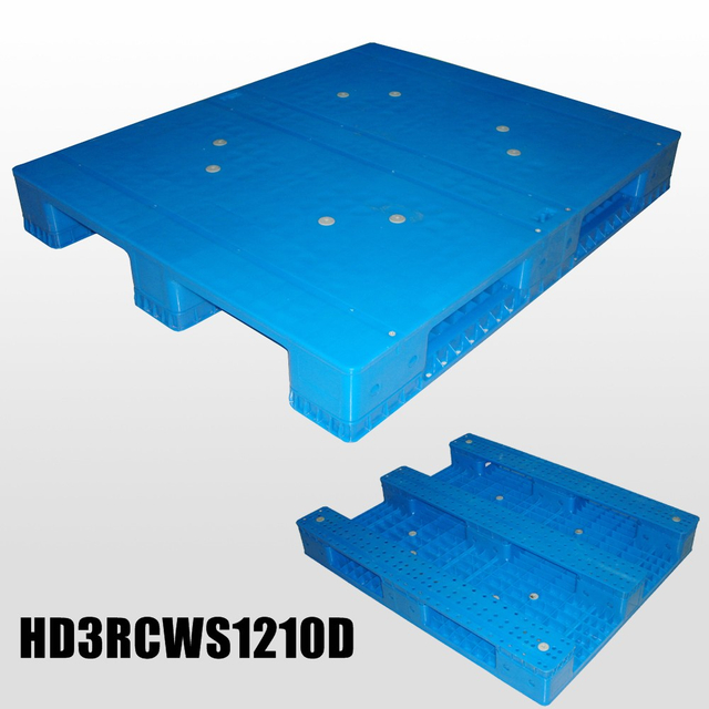 1200 x 1000 stahlverst&auml;rkte, regalf&auml;hige Kunststoffpaletten mit geschlossenem Deck