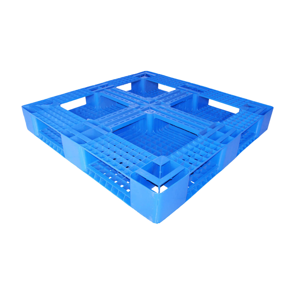Kunststoffpalette mit offenen Decks über den gesamten Umfang. Hochleistungs-Kunststoffpalette