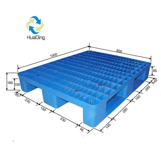 Recycelbare, regalfähige Transportpalette aus Kunststoff zu verkaufen