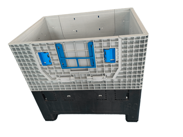 800x600x760 Reusable Solid FLC Foldable Plastic Pallet Box