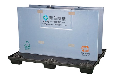 Große, zusammenklappbare Kunststoff-Palettenhülle