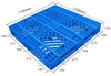 1100 x 1100 4-Wege-Lagergitter-Kunststoffpalette mit Stahlverstärkung