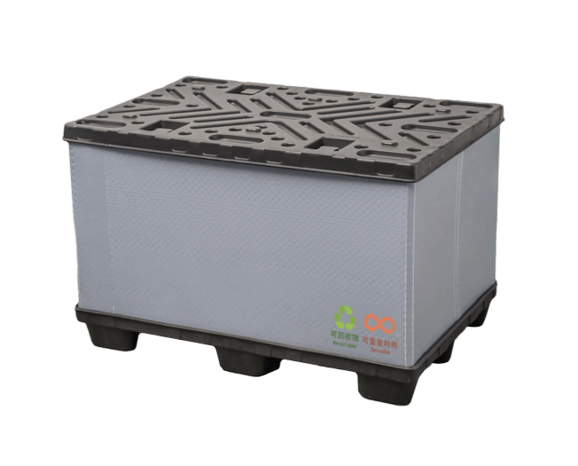 1200 x 800 Automobil-Kunststoffhüllen-Aufbewahrungsbox für Paletten