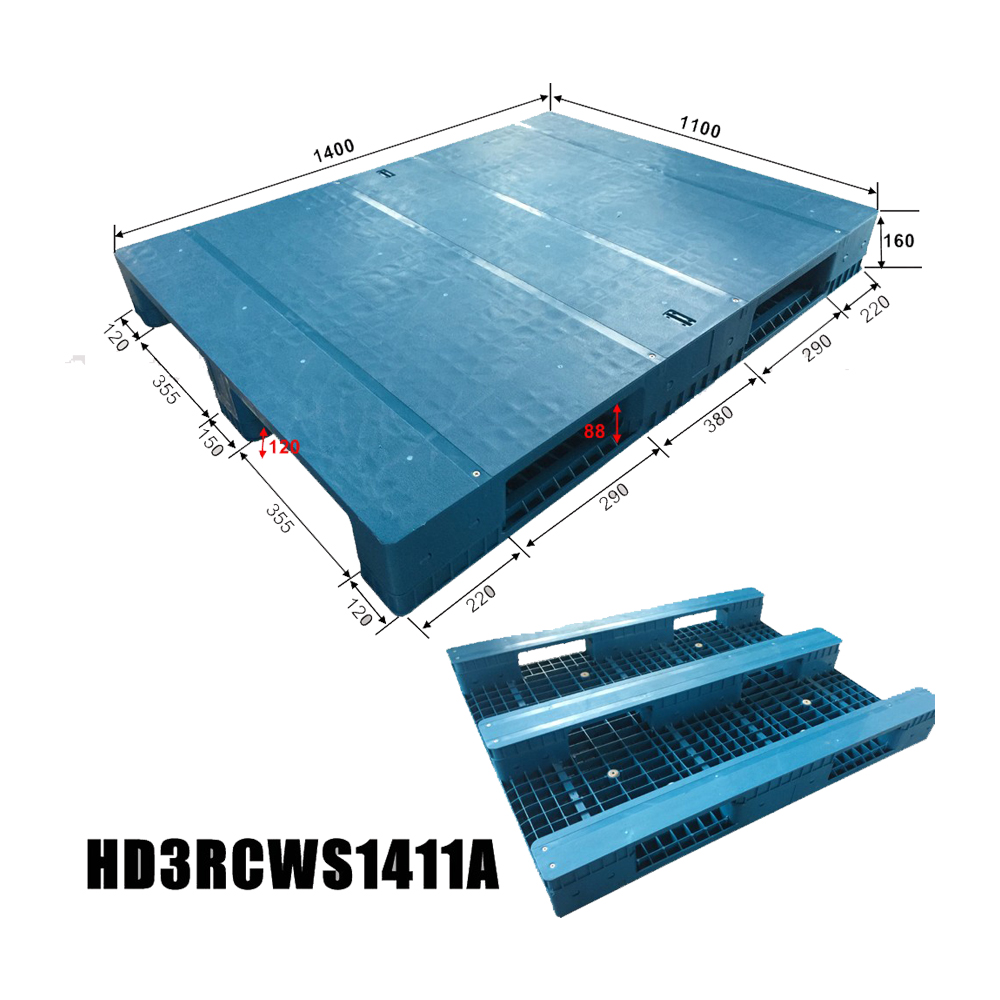 Stahlverstärkte Kunststoffpalette für Verpackungen