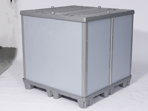 Robuste Aufbewahrungsbox f&uuml;r Paletten aus Kunststoff