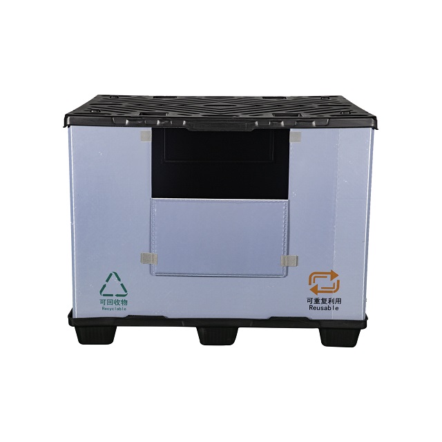 Großer, zusammenklappbarer Plastikhüllen-Packbehälter mit Deckel