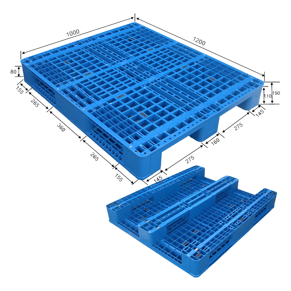 Spritzgegossene Kunststoffpaletten HD3RGNS1210C