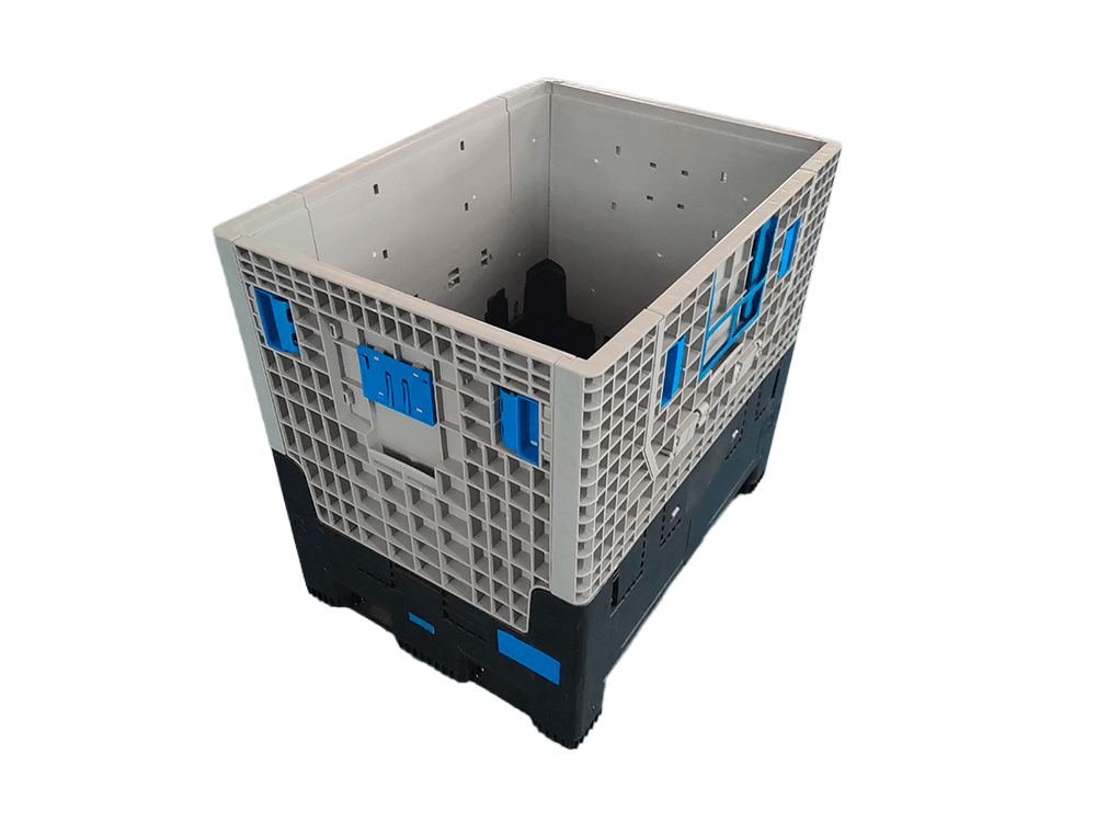 800 x 600 x 760 wiederverwendbare stabile FLC-Palettenbox aus faltbarem Kunststoff