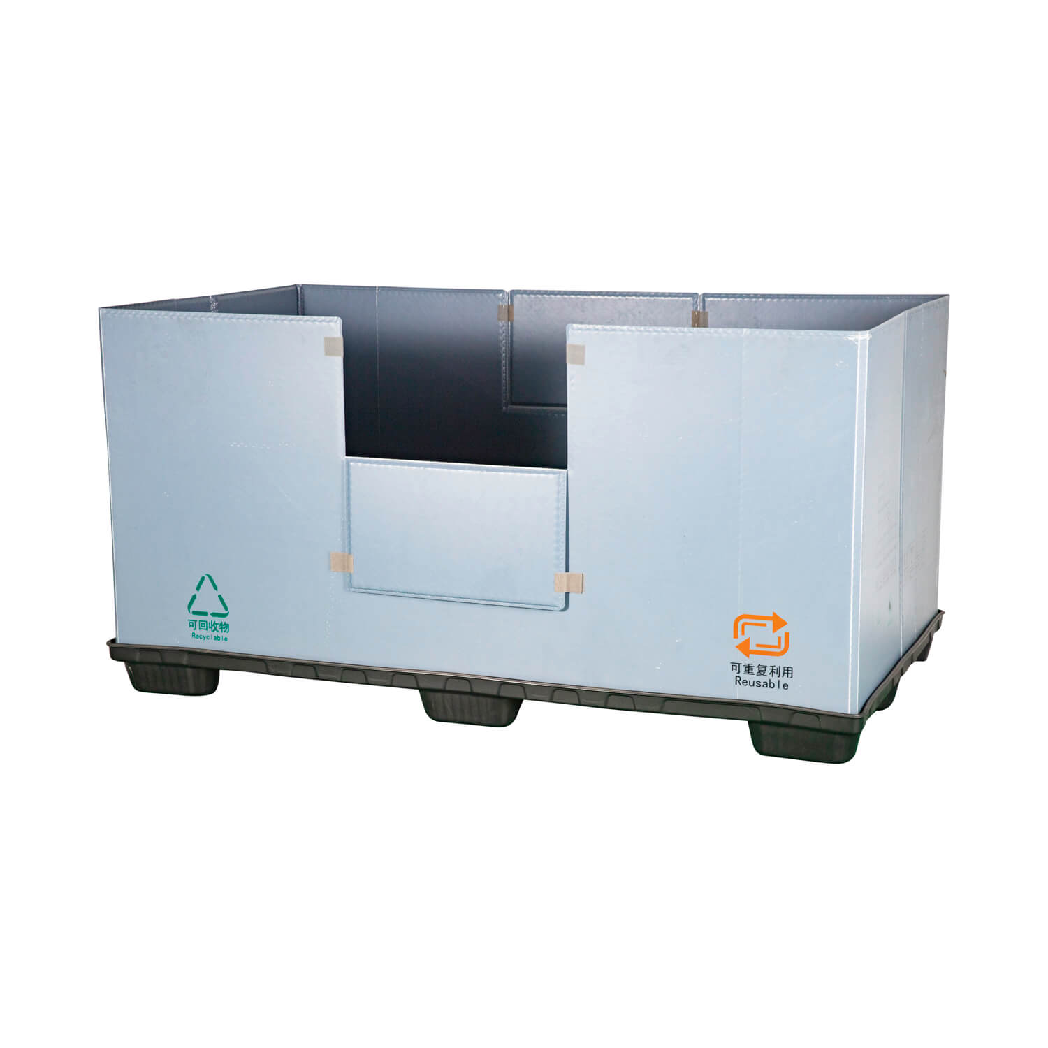 Große faltbare Kunststoff-Palettenbox für Industrieverpackungen