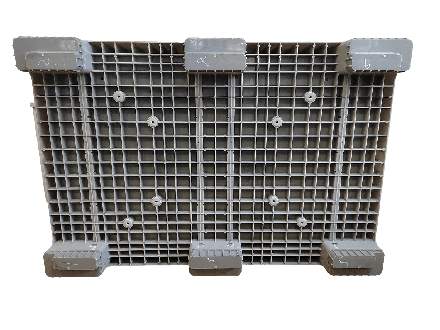 Robuste, zusammenklappbare Euro-Palettenbox aus Kunststoff mit Deckel